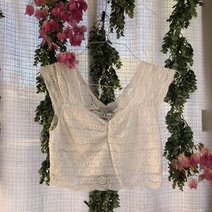 White Lace Croptop